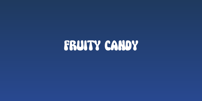 Fruity Candy Social Header
