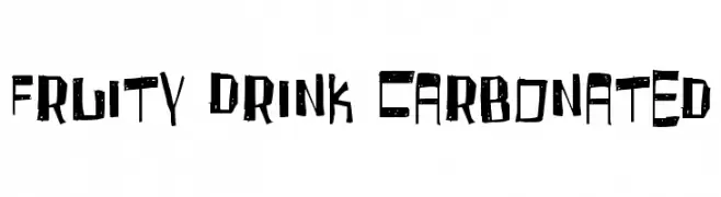 Fruity Drink Carbonated  नि: शुल्क फ़ॉन्ट्स डाउनलोड