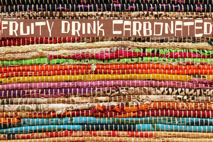 Fruity Drink Carbonated Font examples