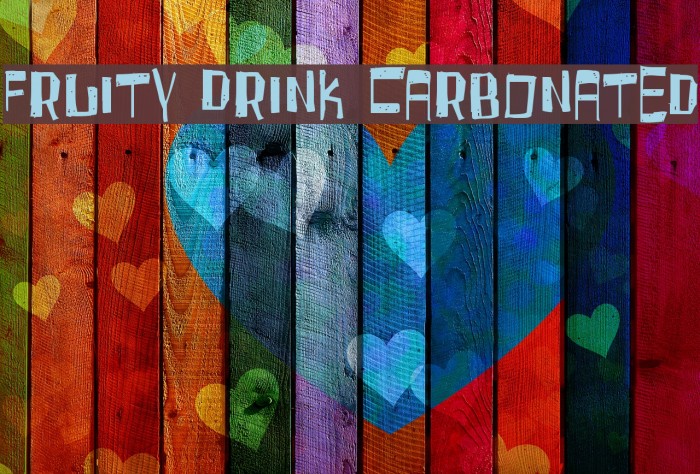 Fruity Drink Carbonated Font examples
