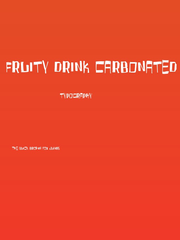 Fruity Drink Carbonated Poster