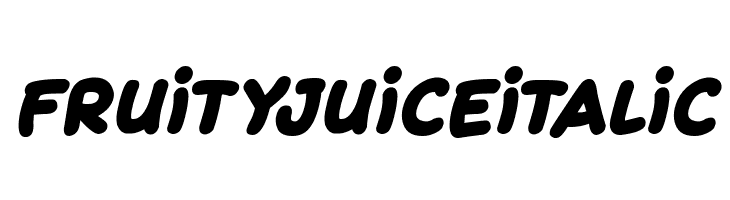 Fruity Juice Italic  Descarca Fonturi Gratis
