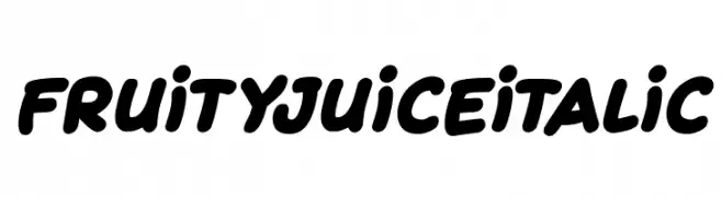 Fruity Juice Italic  Скачать бесплатные шрифты