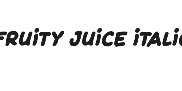 Fruity Juice Italic Logo