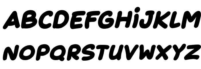 Fruity Juice Italic Font LOWERCASE