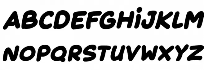 Fruity Juice Italic 字体 小写