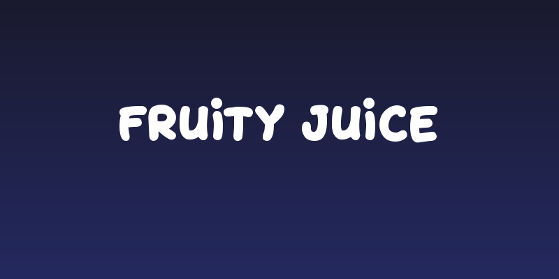 Fruity Juice Social Header