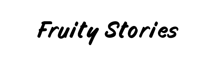 Fruity Stories  Frei Schriftart Herunterladen
