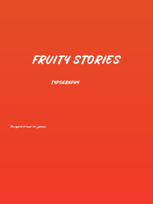 Fruity Stories Poster