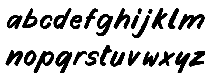 Fruity Stories Font LOWERCASE