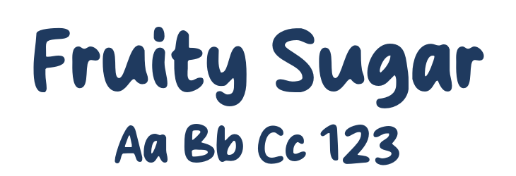 Fruity Sugar Font Preview