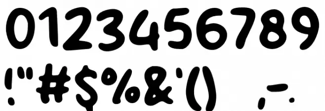 Fruity Sugar Caratteri ALTRI CARATTERI