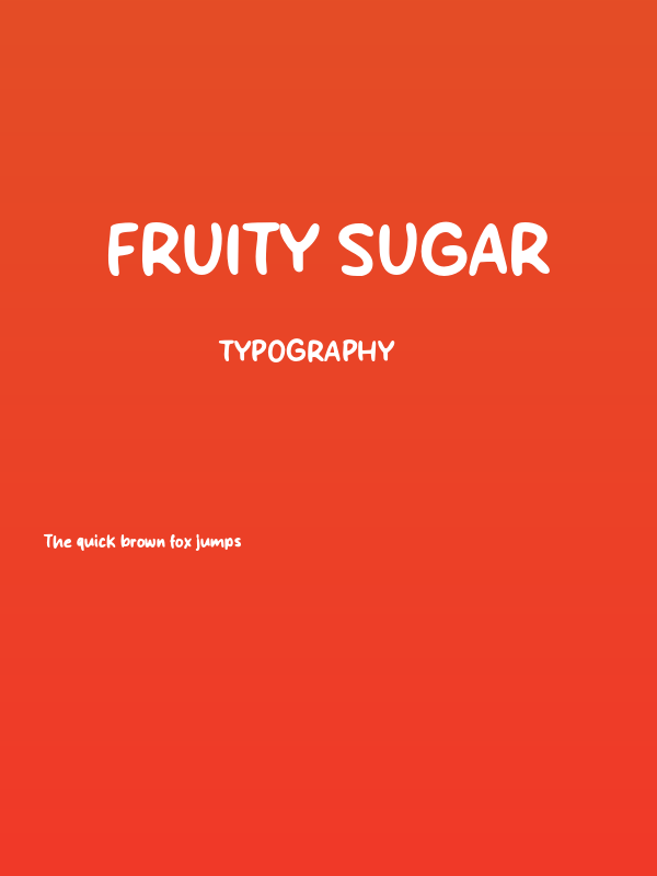 Fruity Sugar Poster
