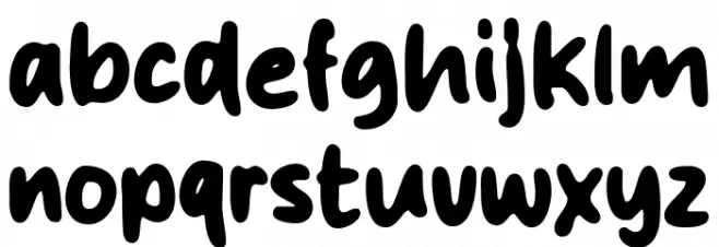 Fruity Sugar Caratteri MINUSCOLO