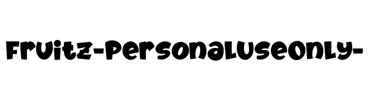 Fruitz -Personal Use Only-  لخطوط تنزيل