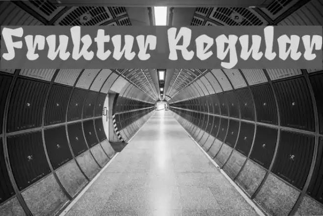Fruktur Regular Font examples