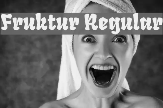 Fruktur Regular Font examples