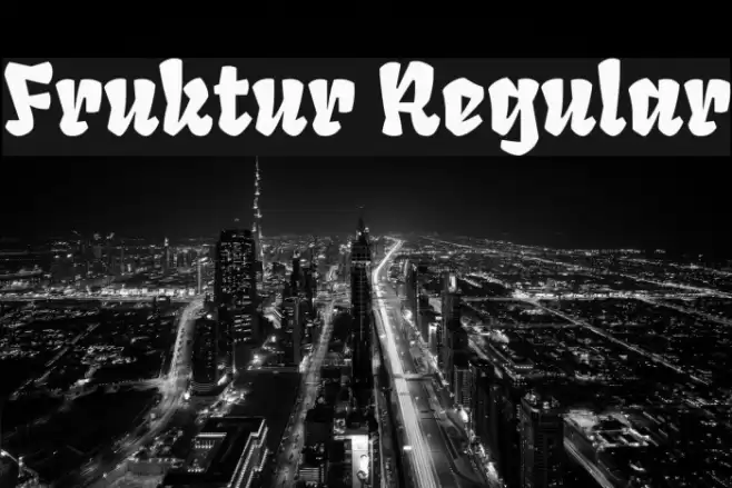 Fruktur Regular Font examples