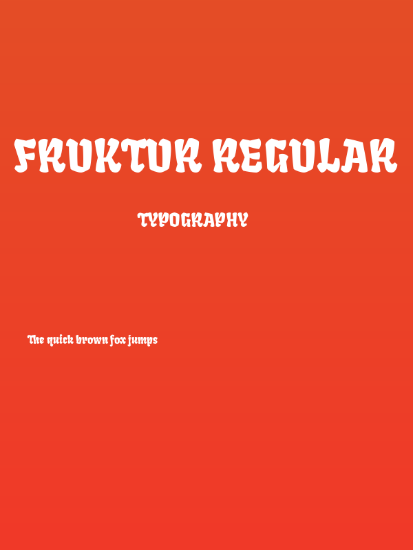 Fruktur Regular Poster