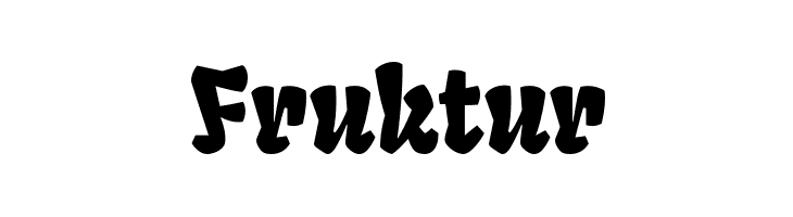 Fruktur  font caratteri gratis