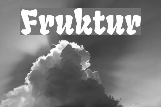 Fruktur Font examples