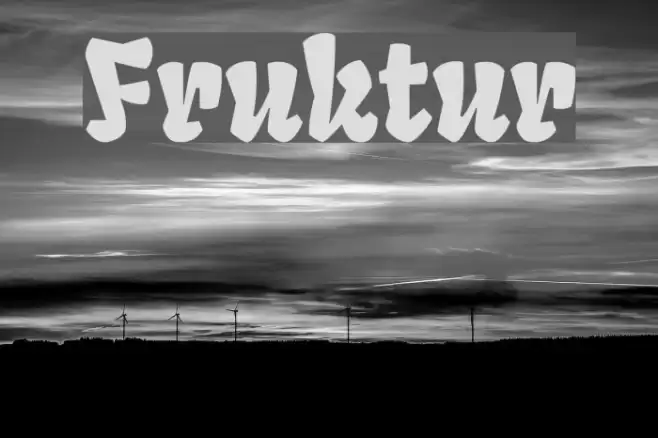 Fruktur Font examples