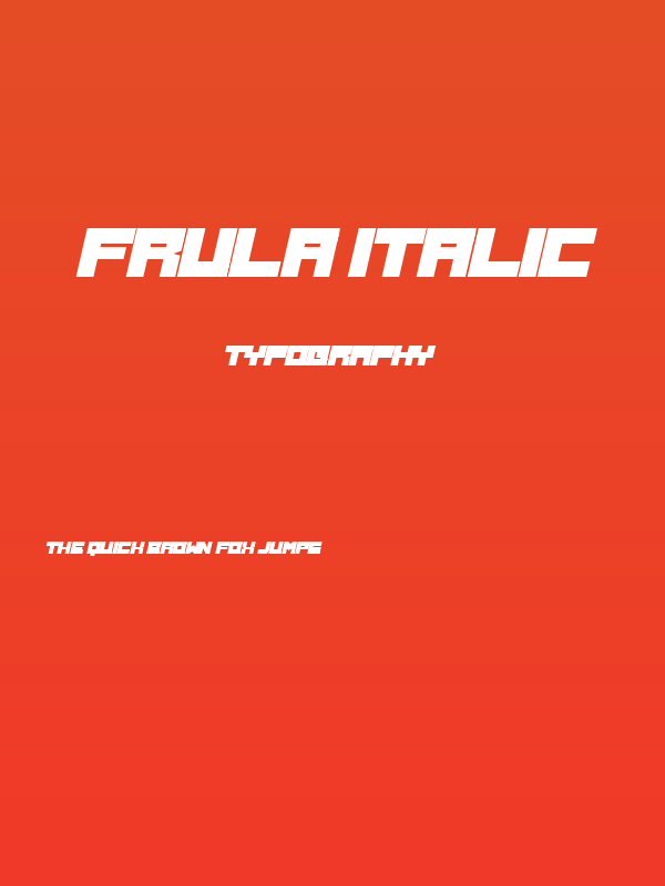 Frula Italic Poster