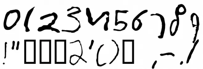 FruscianteHand Font OTHER CHARS