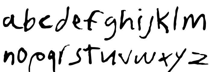 FruscianteHand Font LOWERCASE