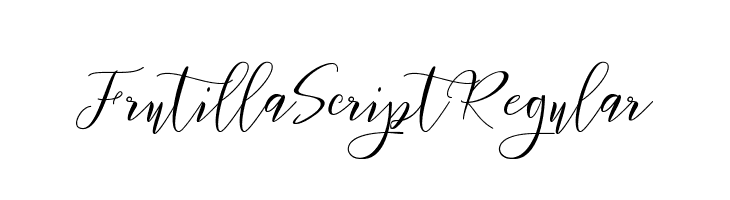 Frutilla Script Regular Шрифта