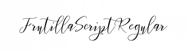 Frutilla Script Regular  नि: शुल्क फ़ॉन्ट्स डाउनलोड