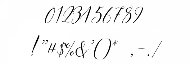 Frutilla Script Regular Font OTHER CHARS