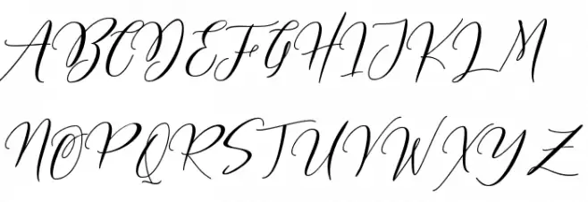 Frutilla Script Regular フォント 大文字