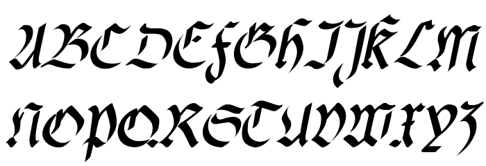 fracta Condensed Bold Italic Font OTHER CHARS