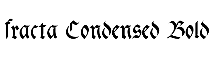 fracta Condensed Bold  免费字体下载