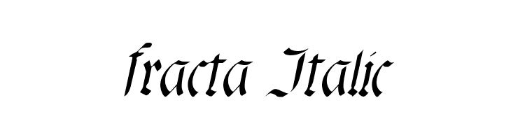 fracta Italic  Frei Schriftart Herunterladen