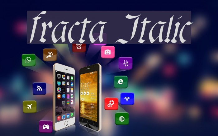 fracta Italic Font examples