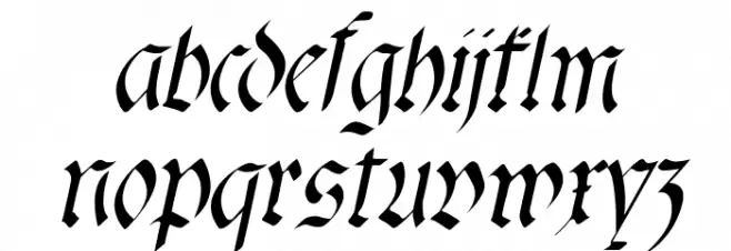 fracta Italic Fuentes MINÚSCULAS