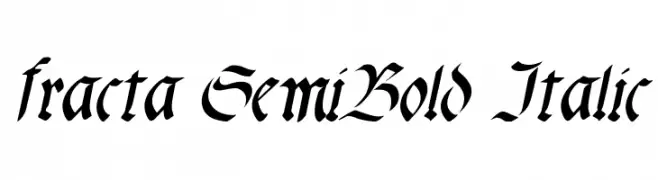 fracta SemiBold Italic  لخطوط تنزيل