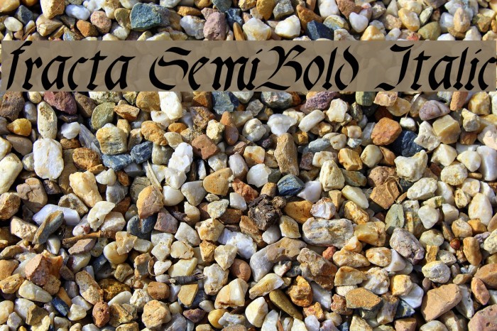 fracta SemiBold Italic Font examples