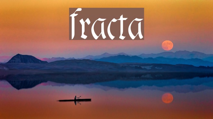 fracta Font examples