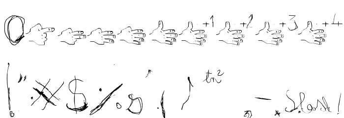 fractrish Font OTHER CHARS