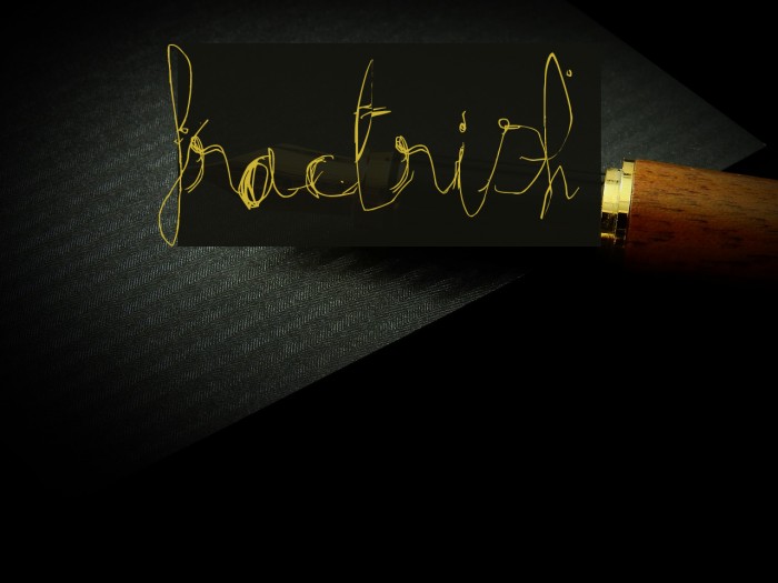 fractrish Font examples