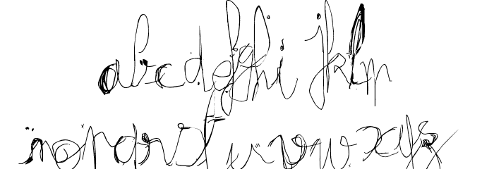 fractrish Font LOWERCASE