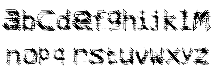 frag Font LOWERCASE