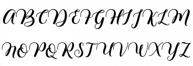 fragile Schriftart Groß