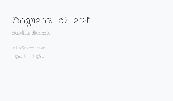 fragments_of_eter Business Card