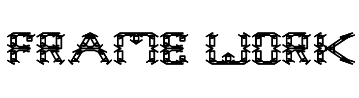 frame work  Frei Schriftart Herunterladen