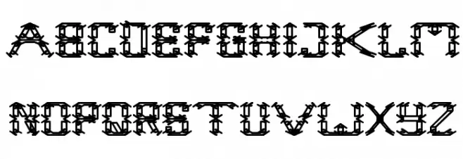 frame work Schriftart Groß