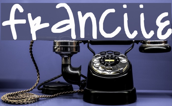 franciie Font examples